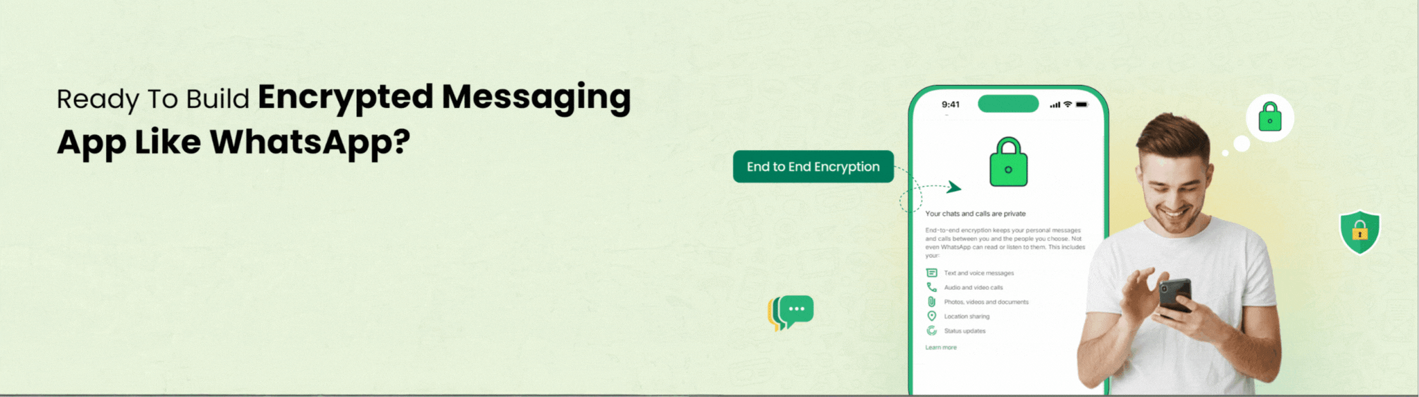 develop encrypted messaging app like WhatsApp