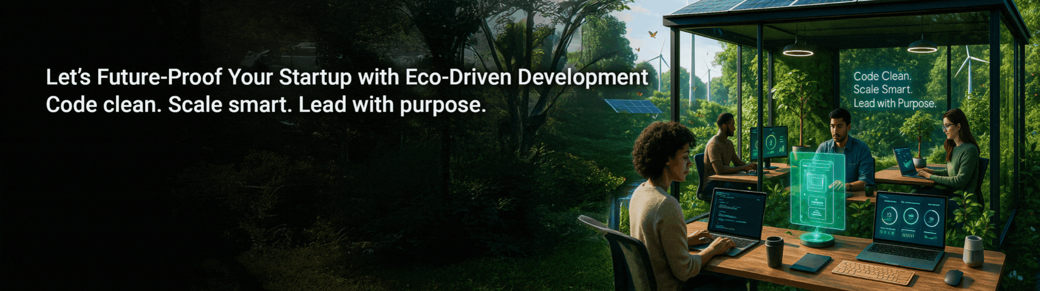 Green App Development for startups CTA