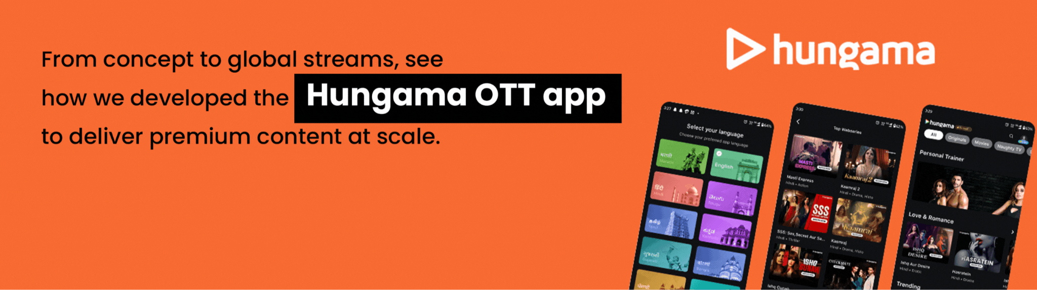 Hungama OTT App Portfolio
